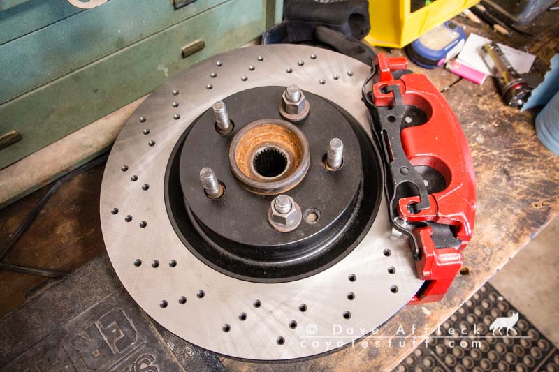 Final mockup of big brakes